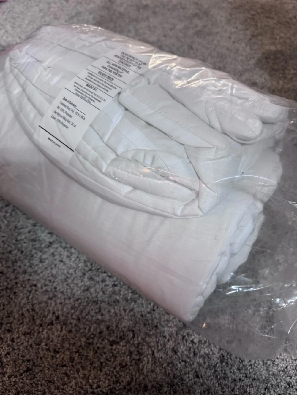 Full White Down Alternative Comforter – All Season White Duvet Insert